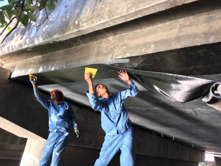 碳纖維布修復(fù)蒲匯塘橋