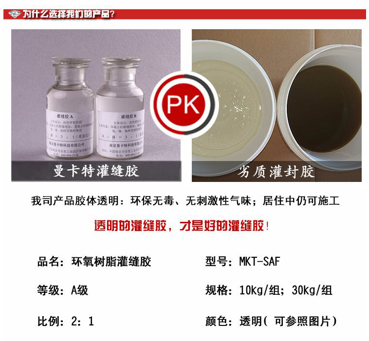 加固材料中不同種類的灌縫膠可以互相替代使用嗎？