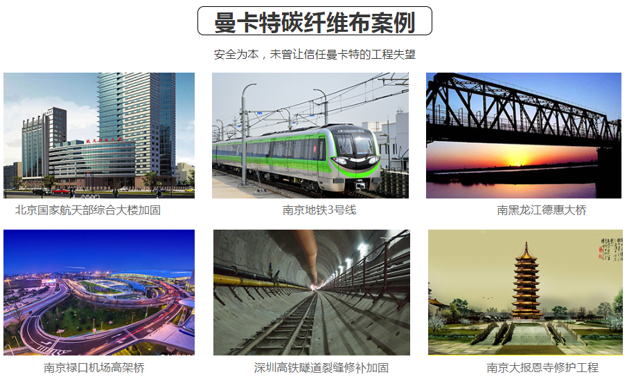 這些工程都在用曼卡特碳纖維布，你約嗎？