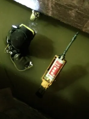 中山洪奇瀝大橋水下植筋